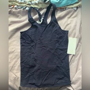 navy lululemon reveal racerback tank top!